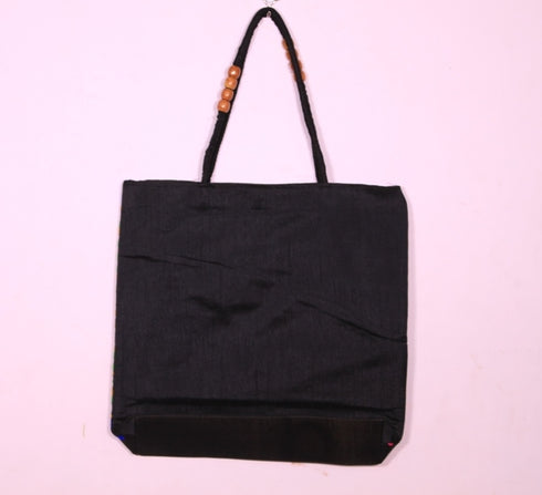 Black Multi Color Hand Made Shoulder Bag